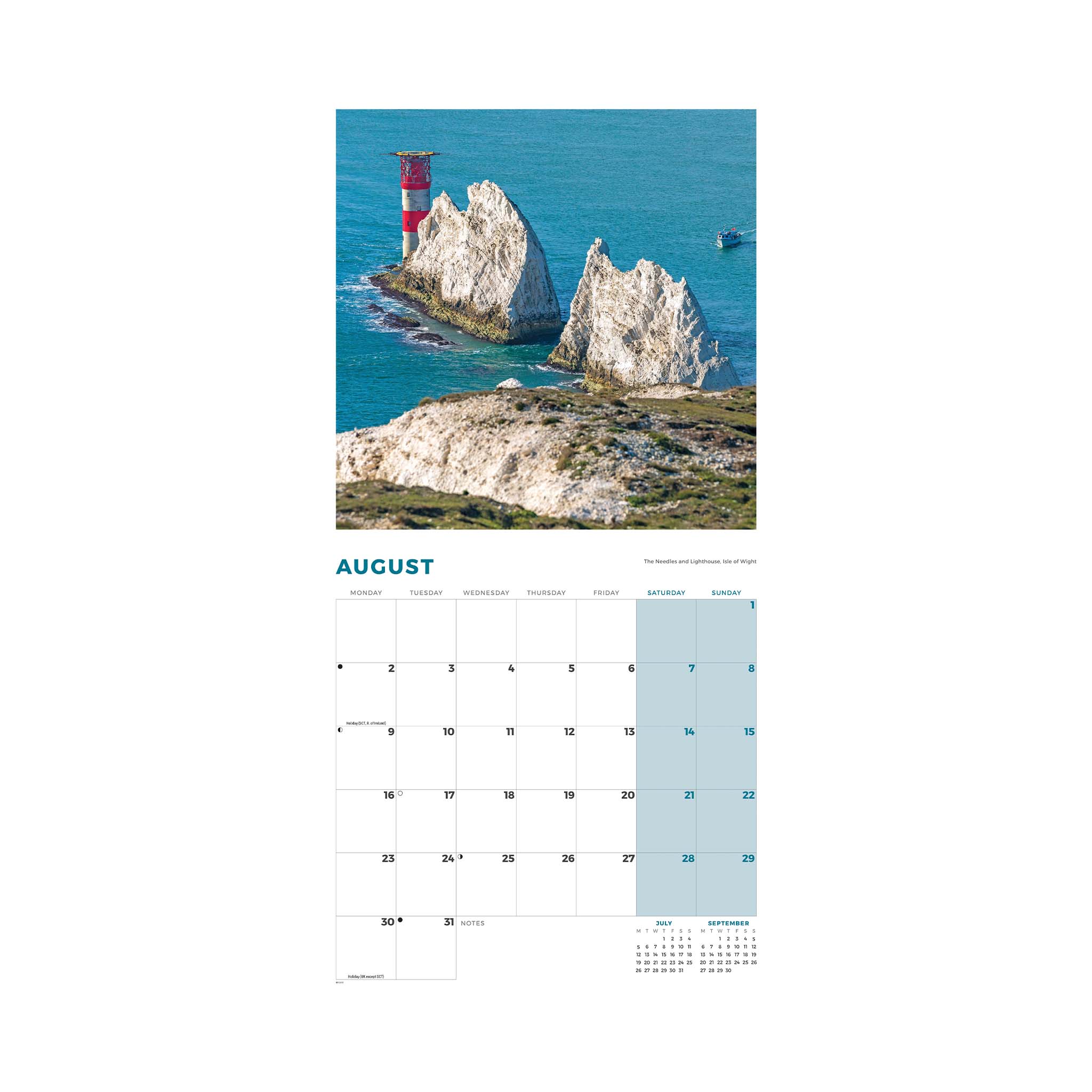 2027 Coastlines of Britain Calendar - Image 3