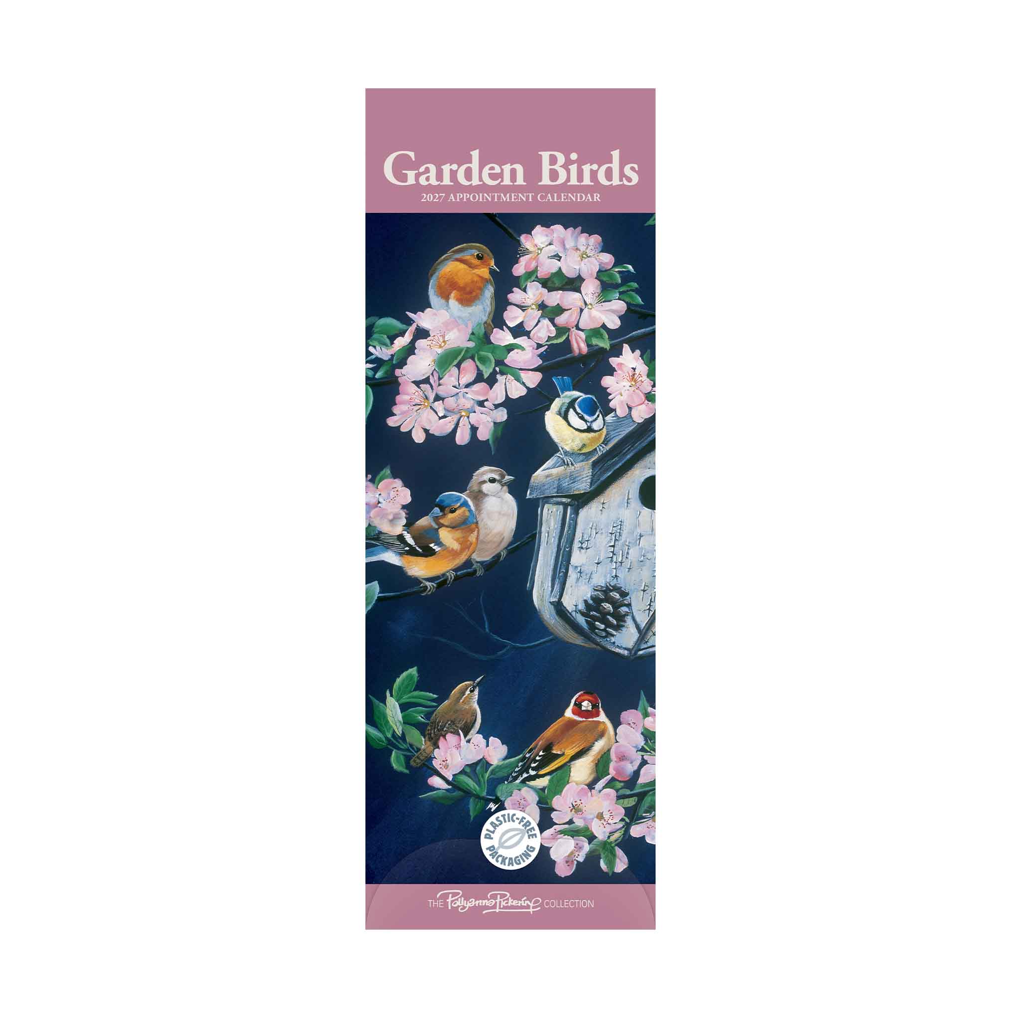 2027 Garden Birds Slim Calendar