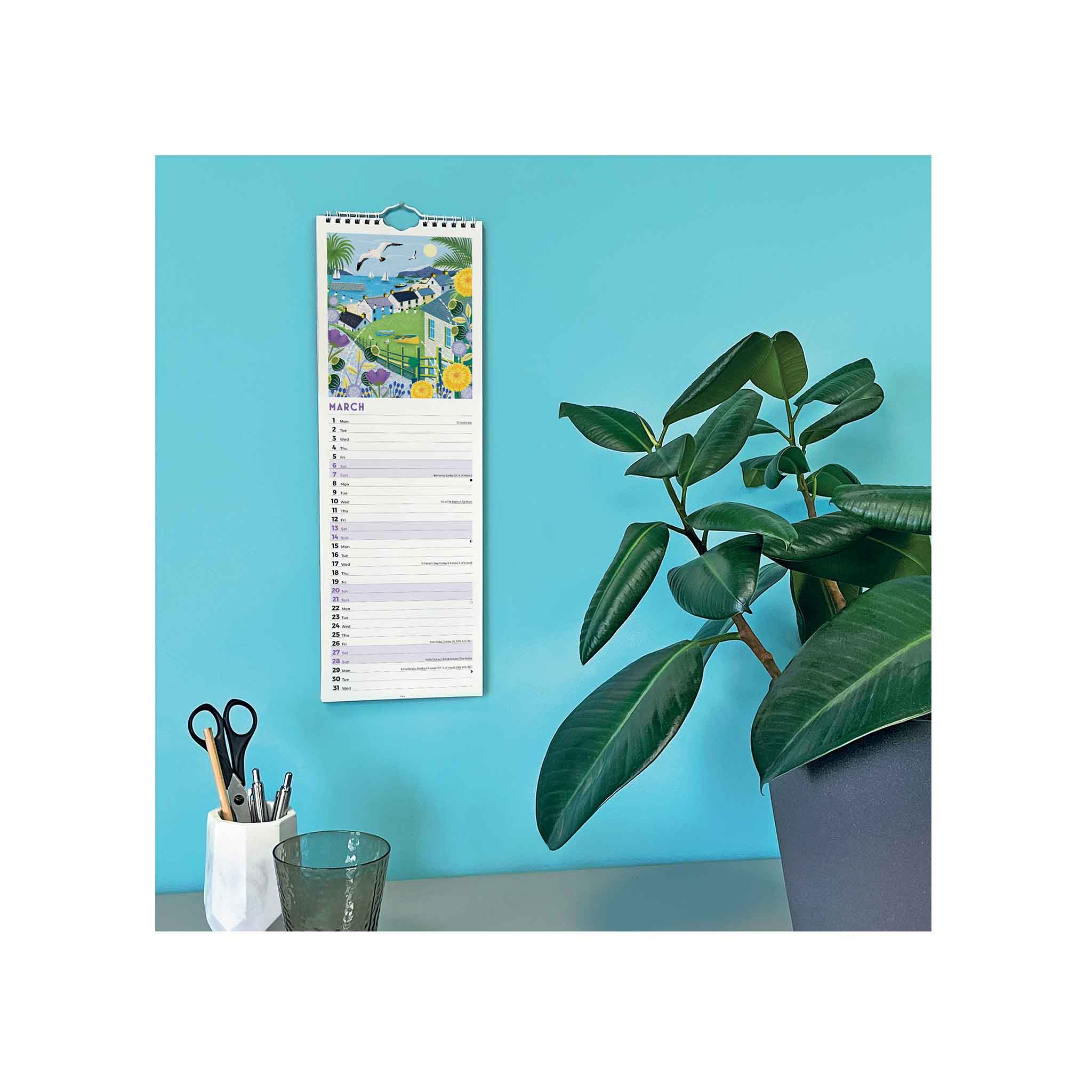 2027 Seaside Days Slim Calendar - Image 2