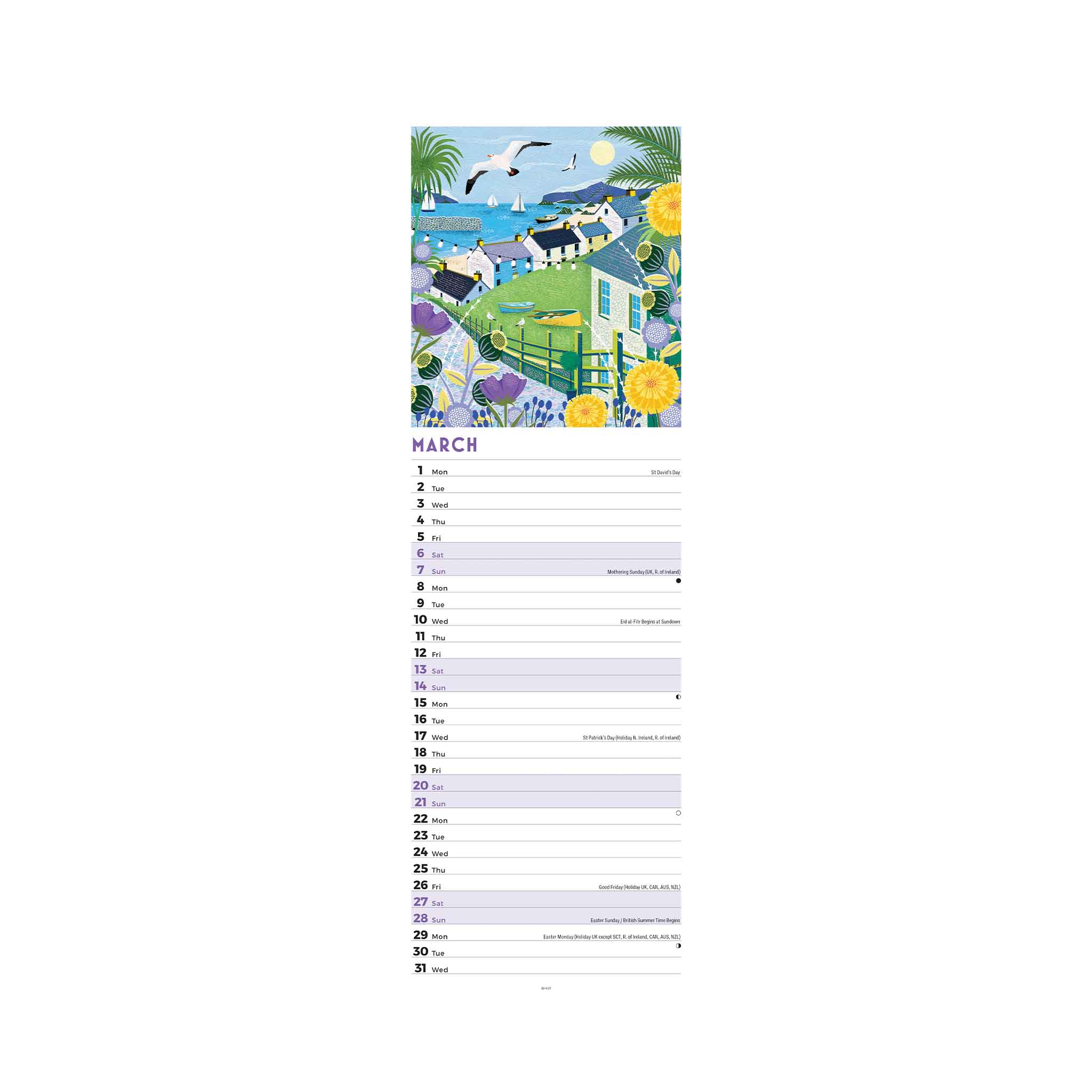 2027 Seaside Days Slim Calendar - Image 3
