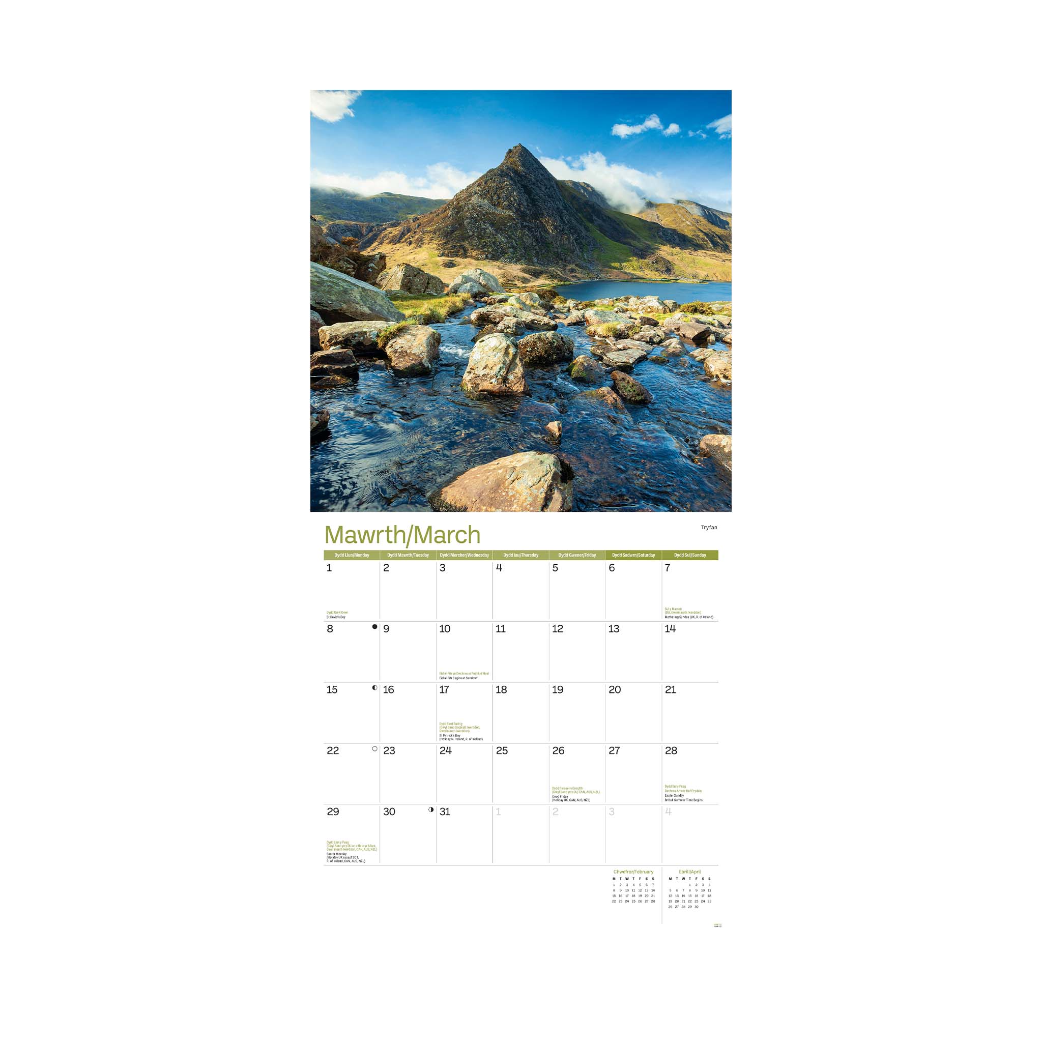 2027 Wales Calendar - Image 2