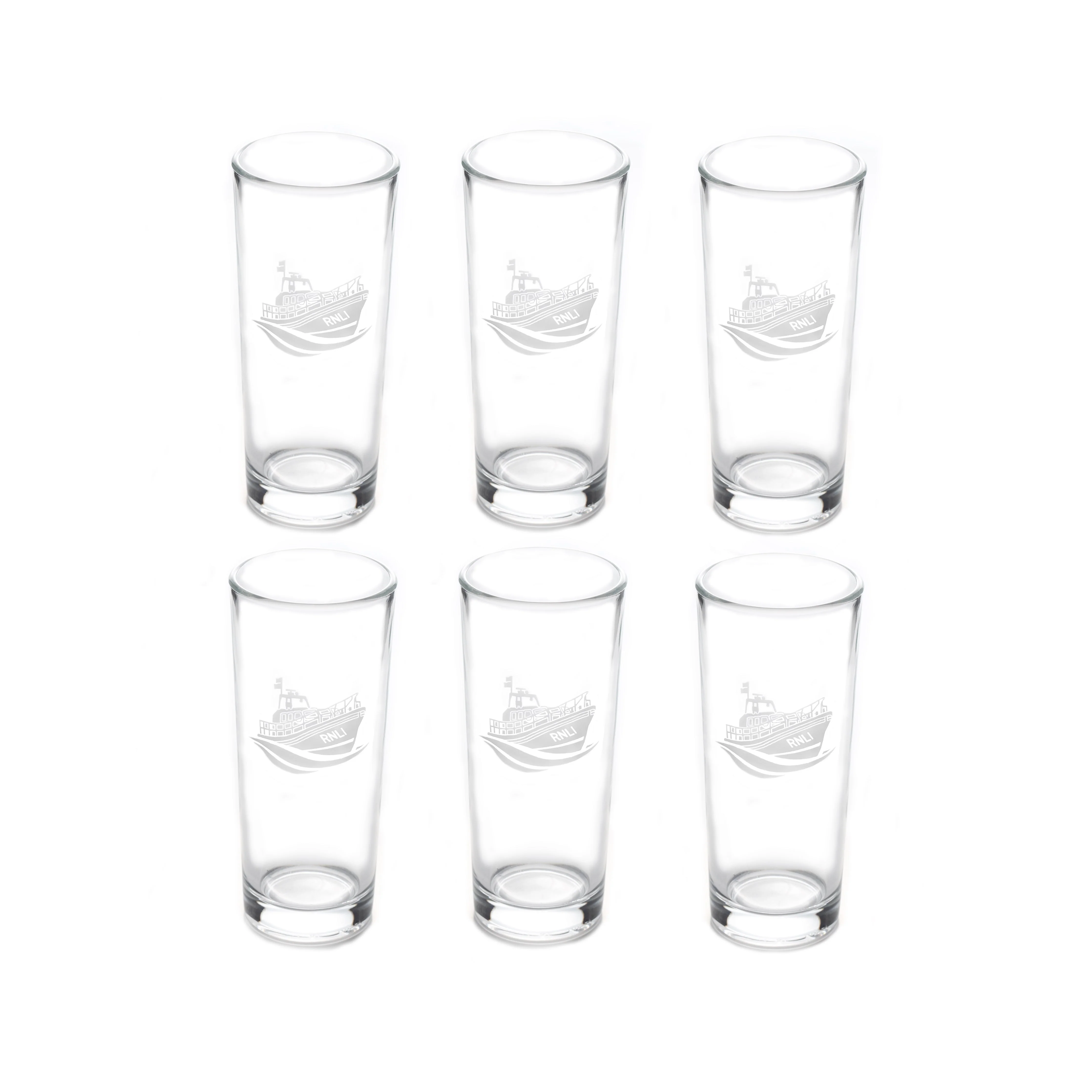 RNLI Etched Shannon Tumbler Glasses, Set of 6 - Image 5