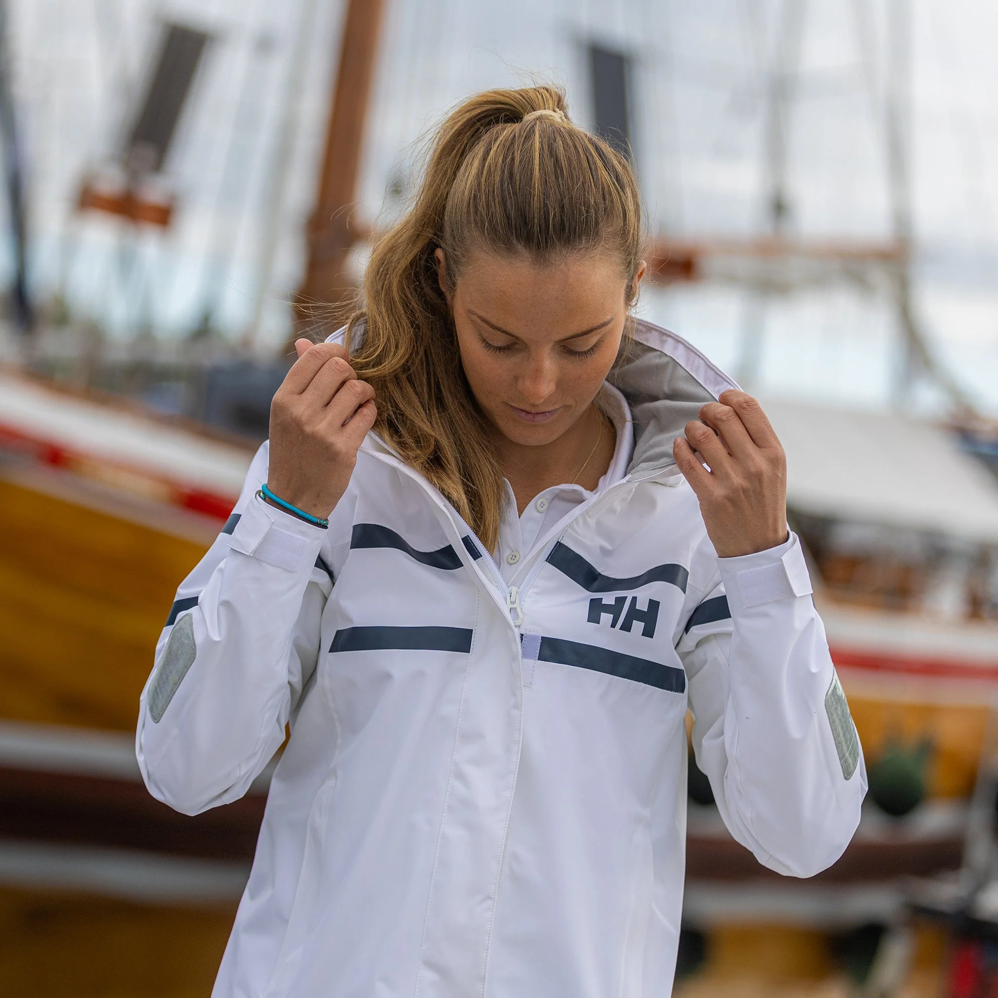Helly Hansen Women's Salt Inshore Jacket, White - Image 7