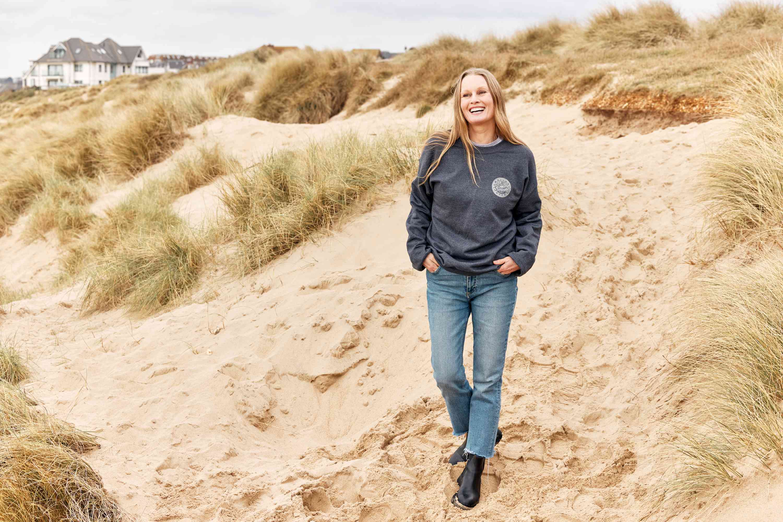 Lifeboat Saturday Unisex Sweatshirt, Grey - Image 3