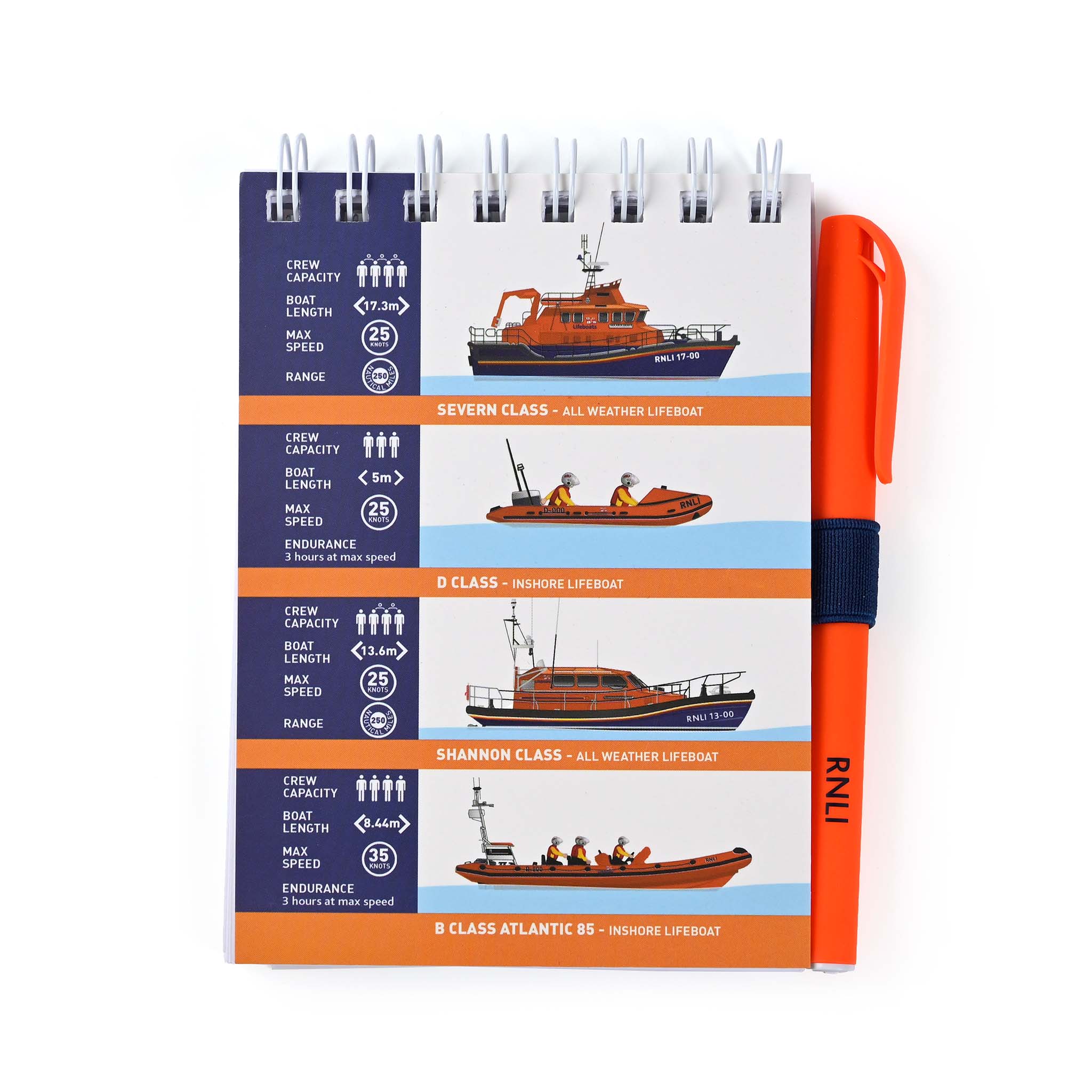 Lifeboat Statistics A6 Pad with Pen - Image 4