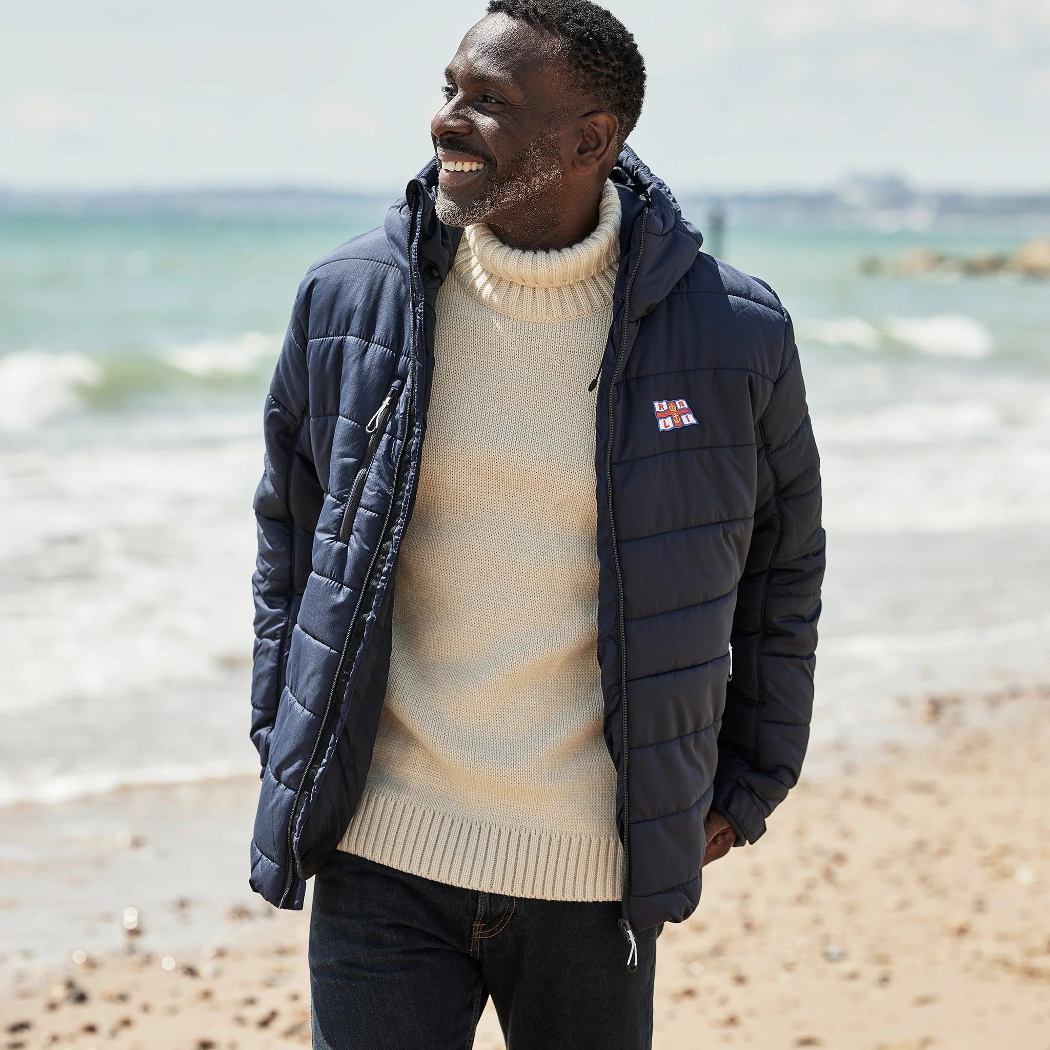 Men's RNLI Flag Navigate Thermal Jacket, Navy - Image 3