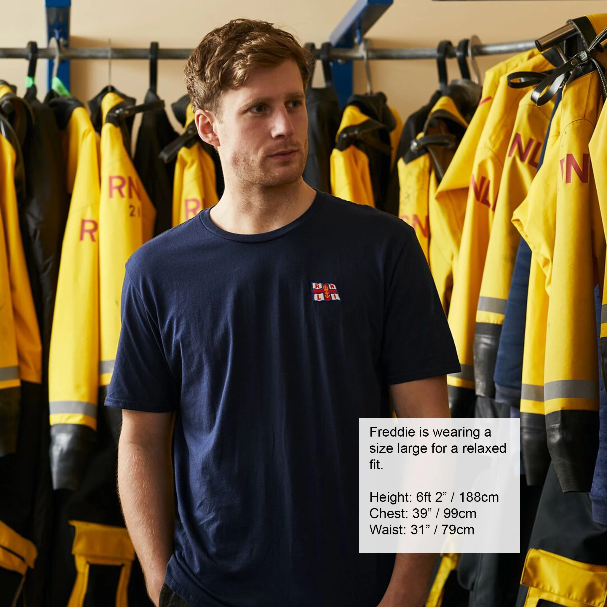 RNLI Flag Unisex T-shirt, Navy - Image 3