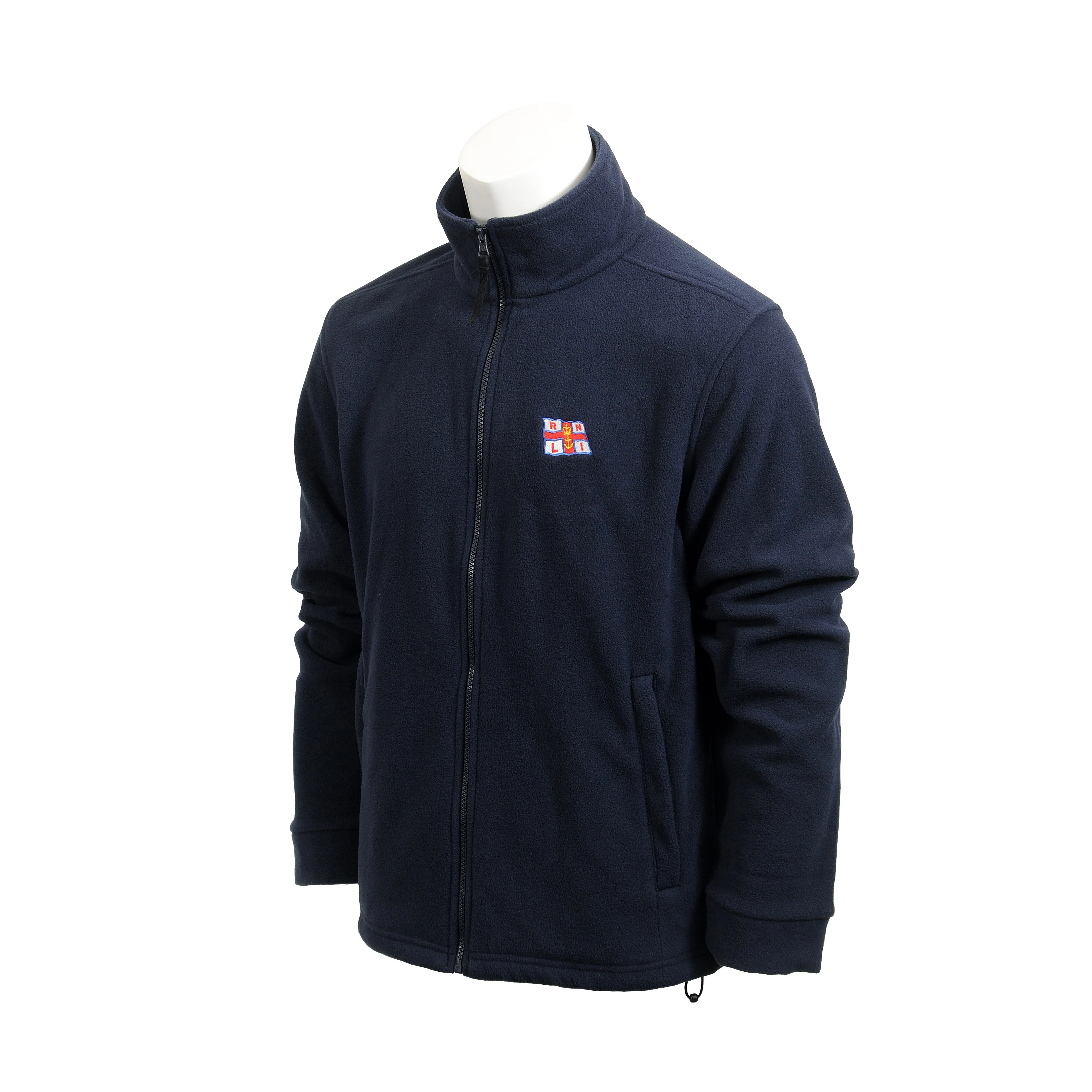 Men's Full Zip RNLI Flag Fleece, Navy - Image 3