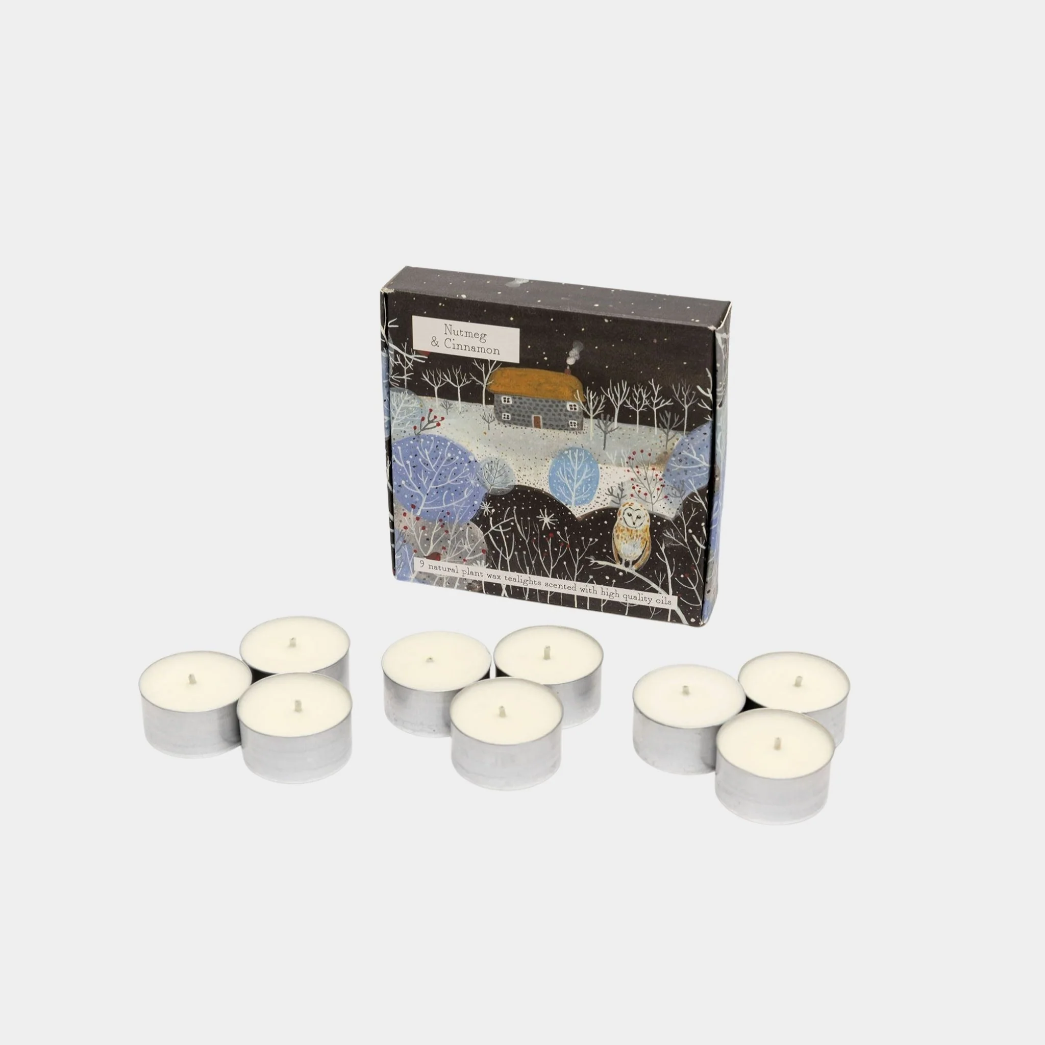 Nutmeg and Cinnamon Boxed Tea Lights