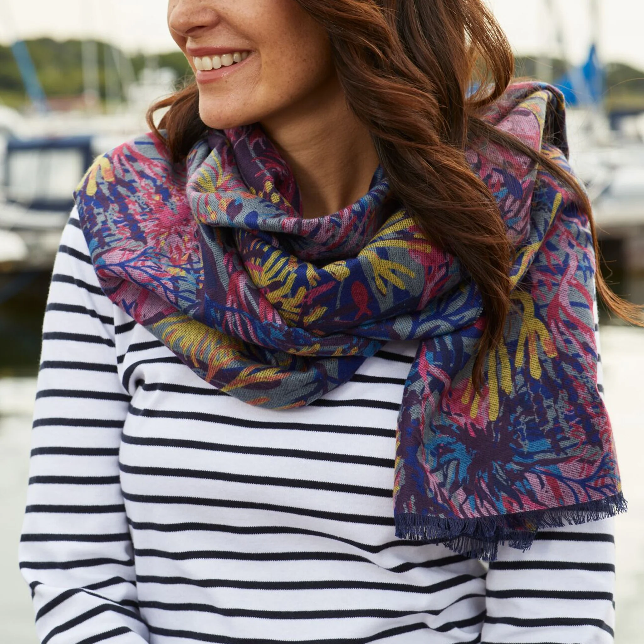 Recycled Ocean Coral Scarf - Image 3