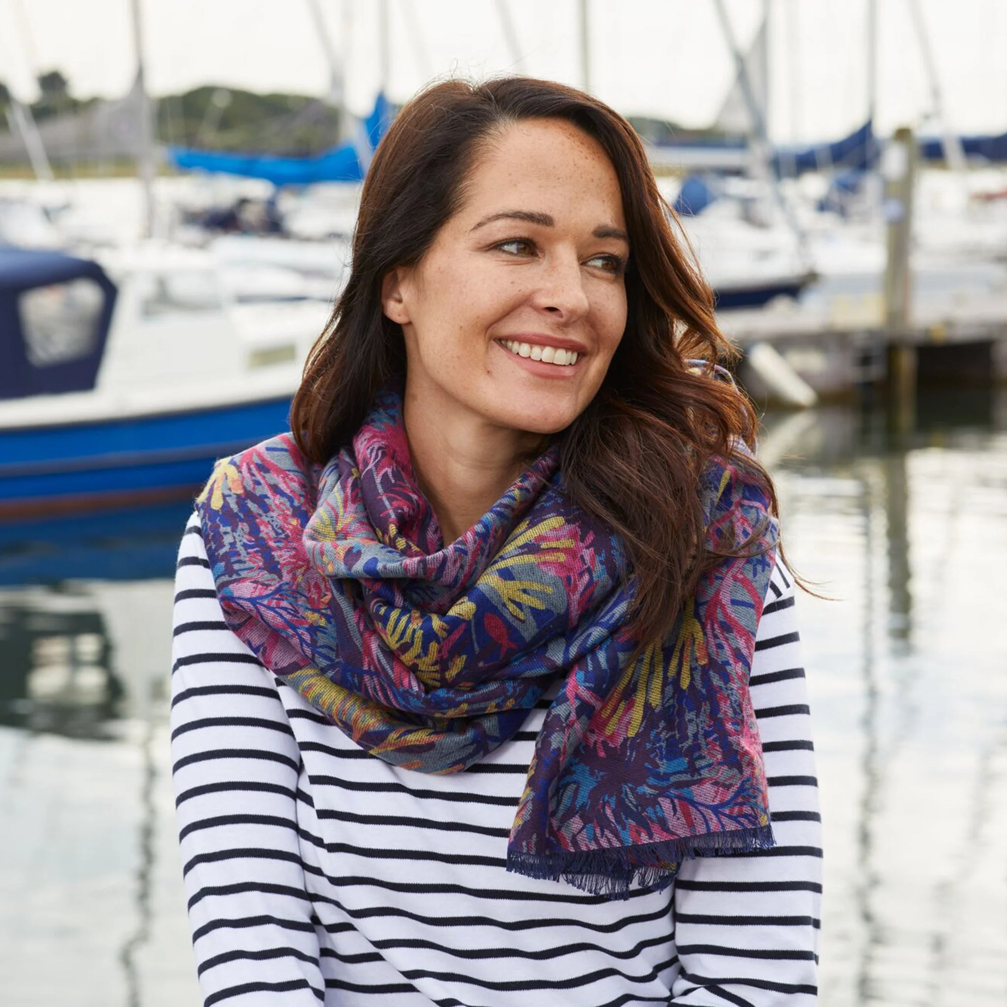 Recycled Ocean Coral Scarf - Image 4