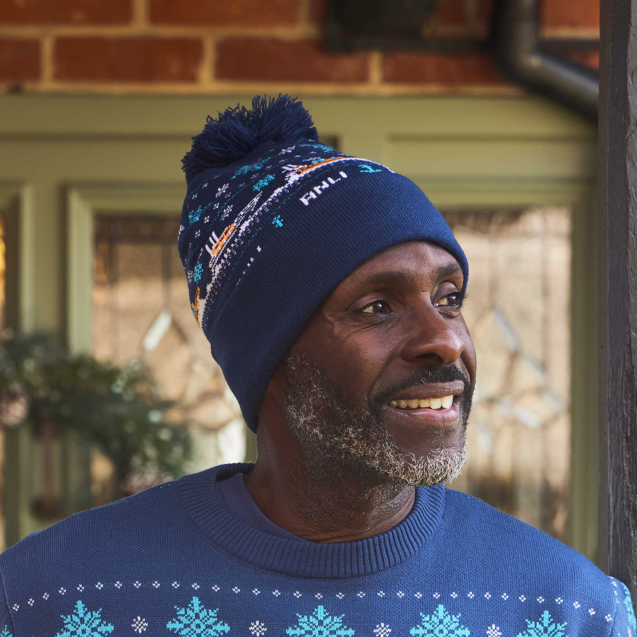 RNLI Christmas Unisex Bobble Hat - Image 2