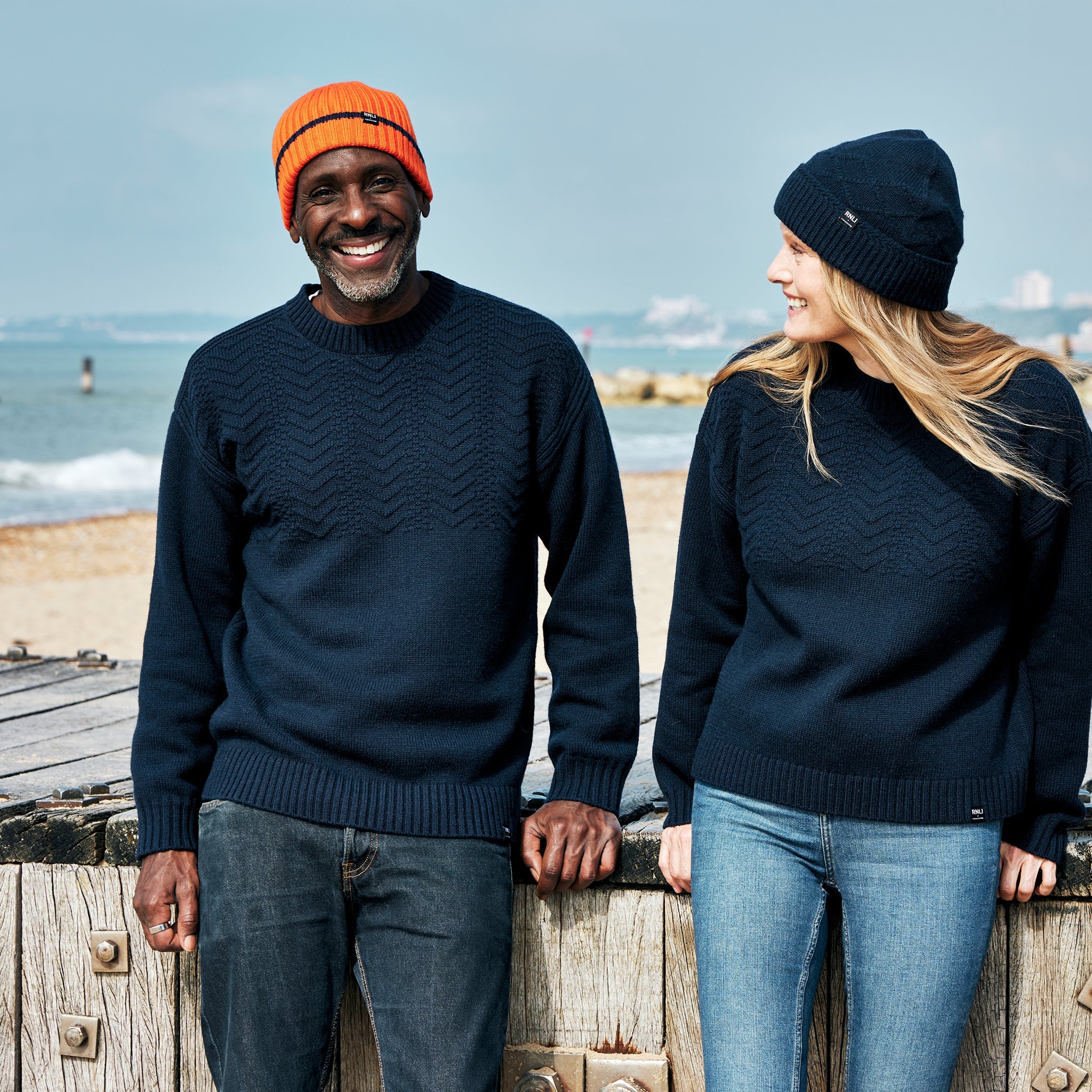 Men's RNLI + Finisterre Polperro Jumper - Image 4