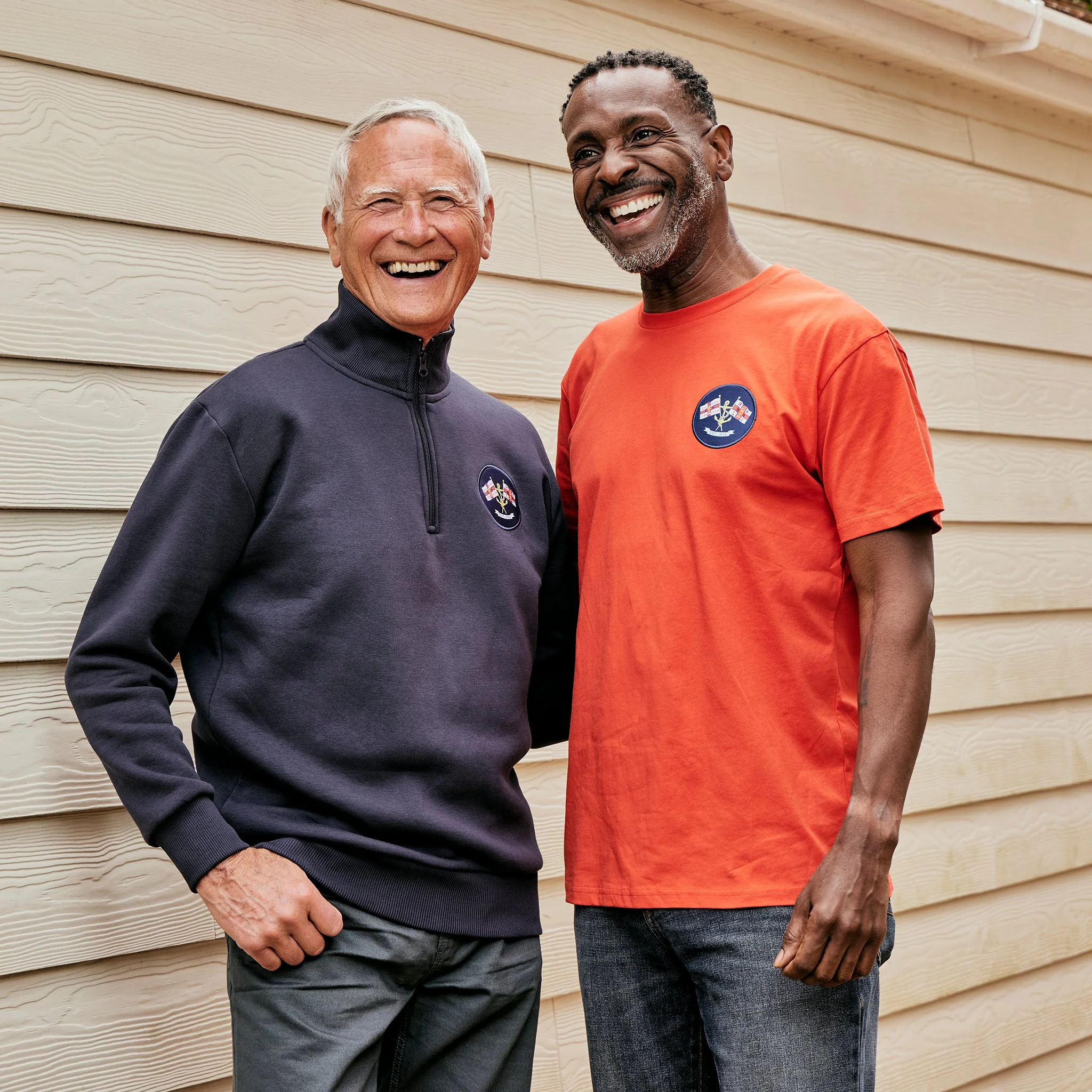 RNLI Heritage Flag Quarter-Zip Sweatshirt, Navy - Image 3