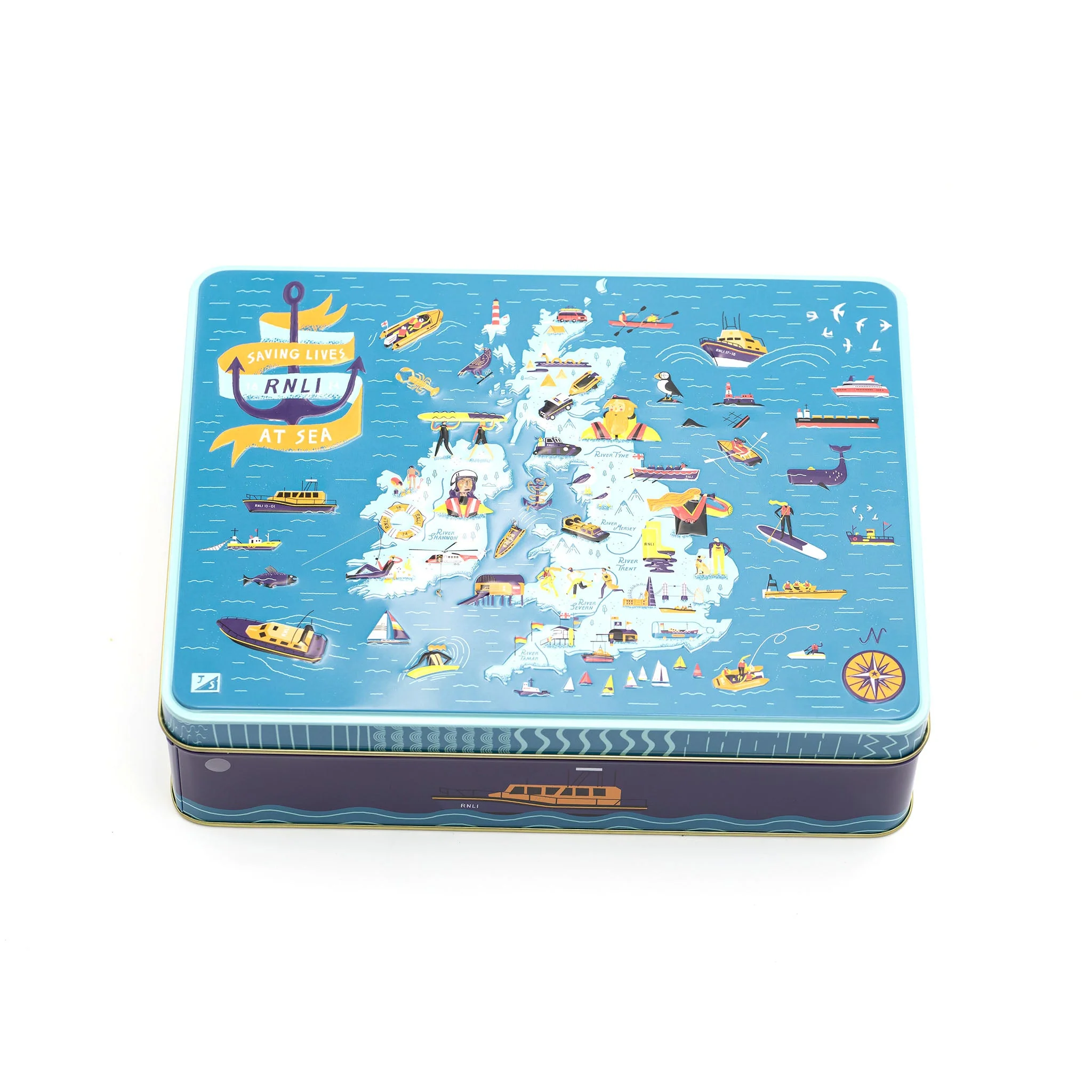 RNLI Icons Map Biscuit Tin - Image 2