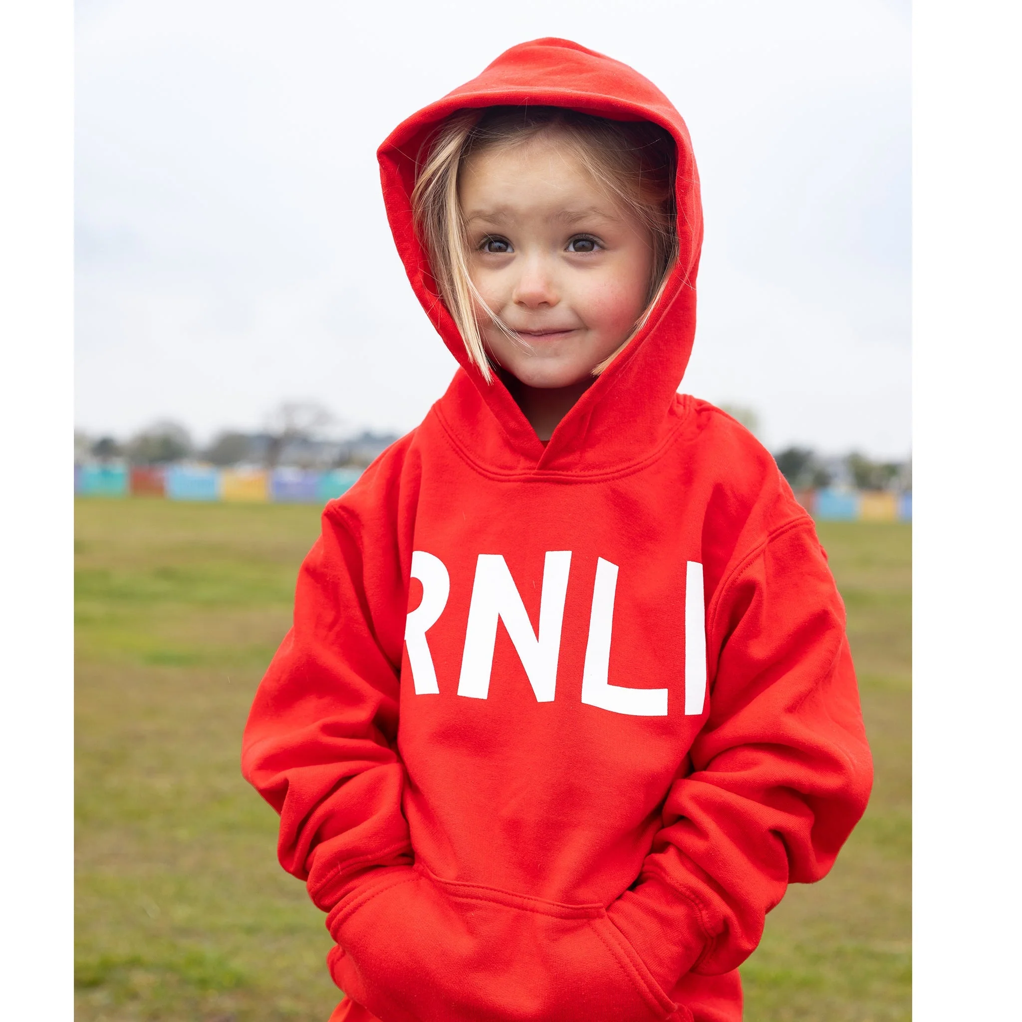 RNLI Kids' Adventure Logo Hoodie, Red - Image 3