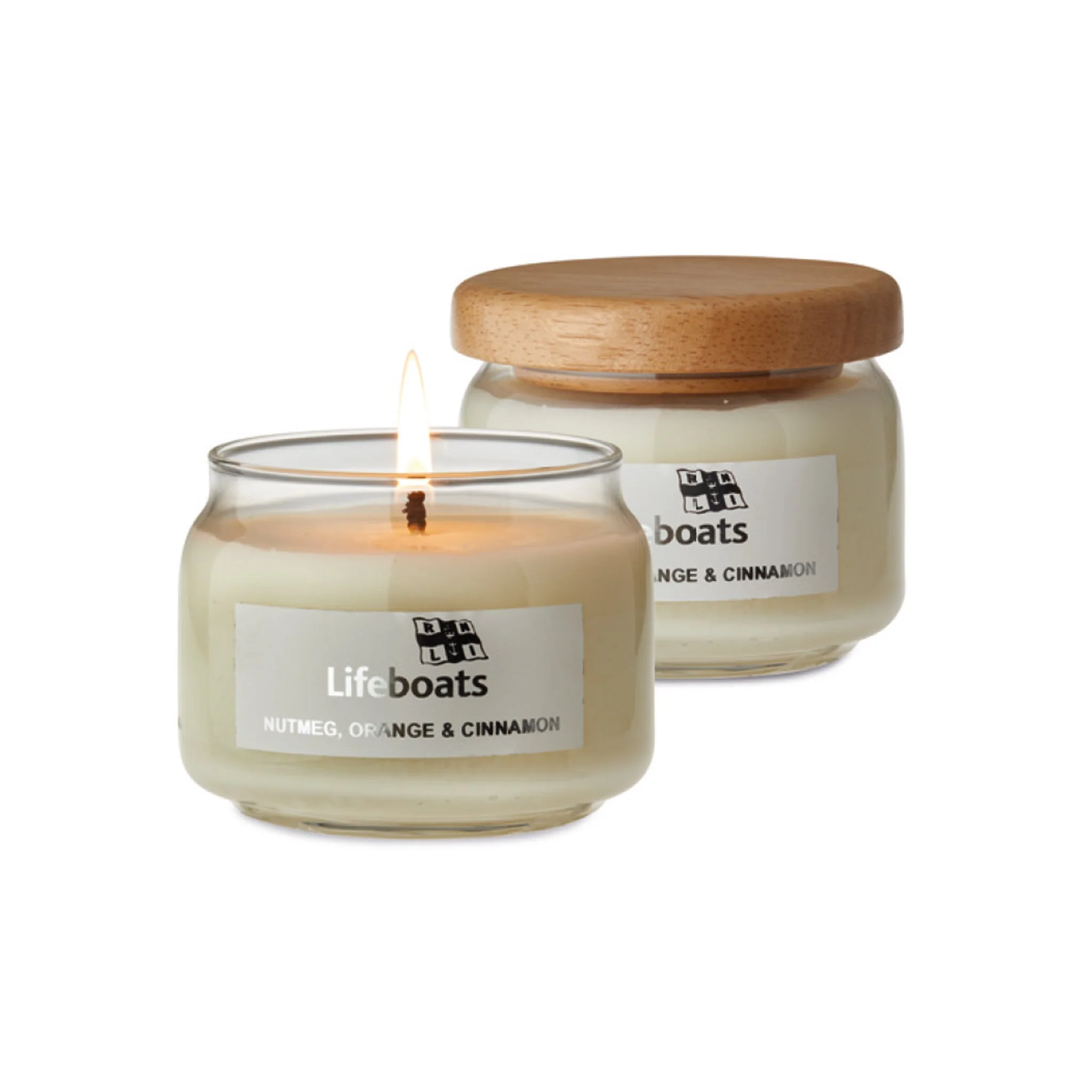 RNLI Nutmeg, Orange and Cinnamon Scented Candle - Image 2