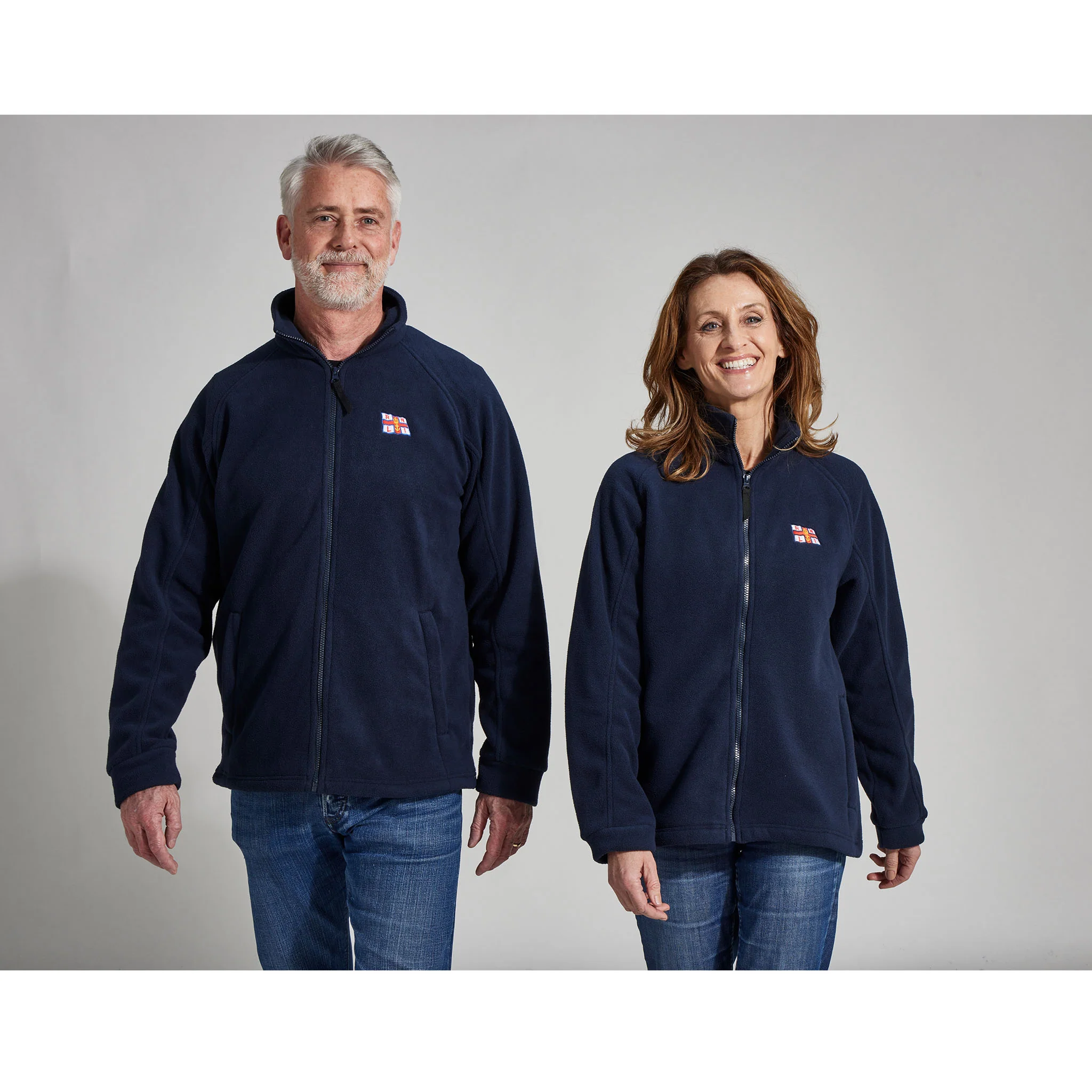 Women's RNLI Flag Full-Zip Fleece, Navy - Image 3