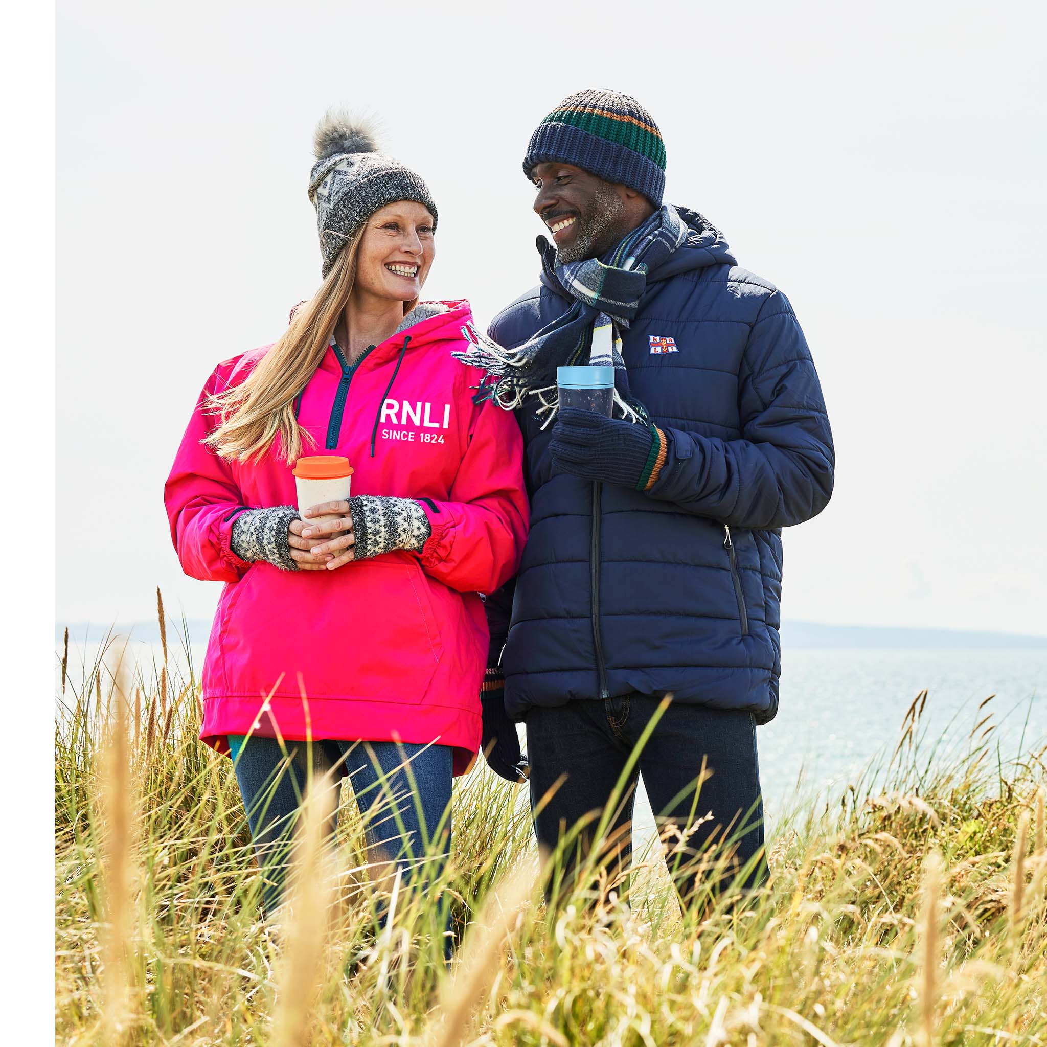 RNLI Women's Since 1824 Waterproof Fleece Hoodie, Pink - Image 3