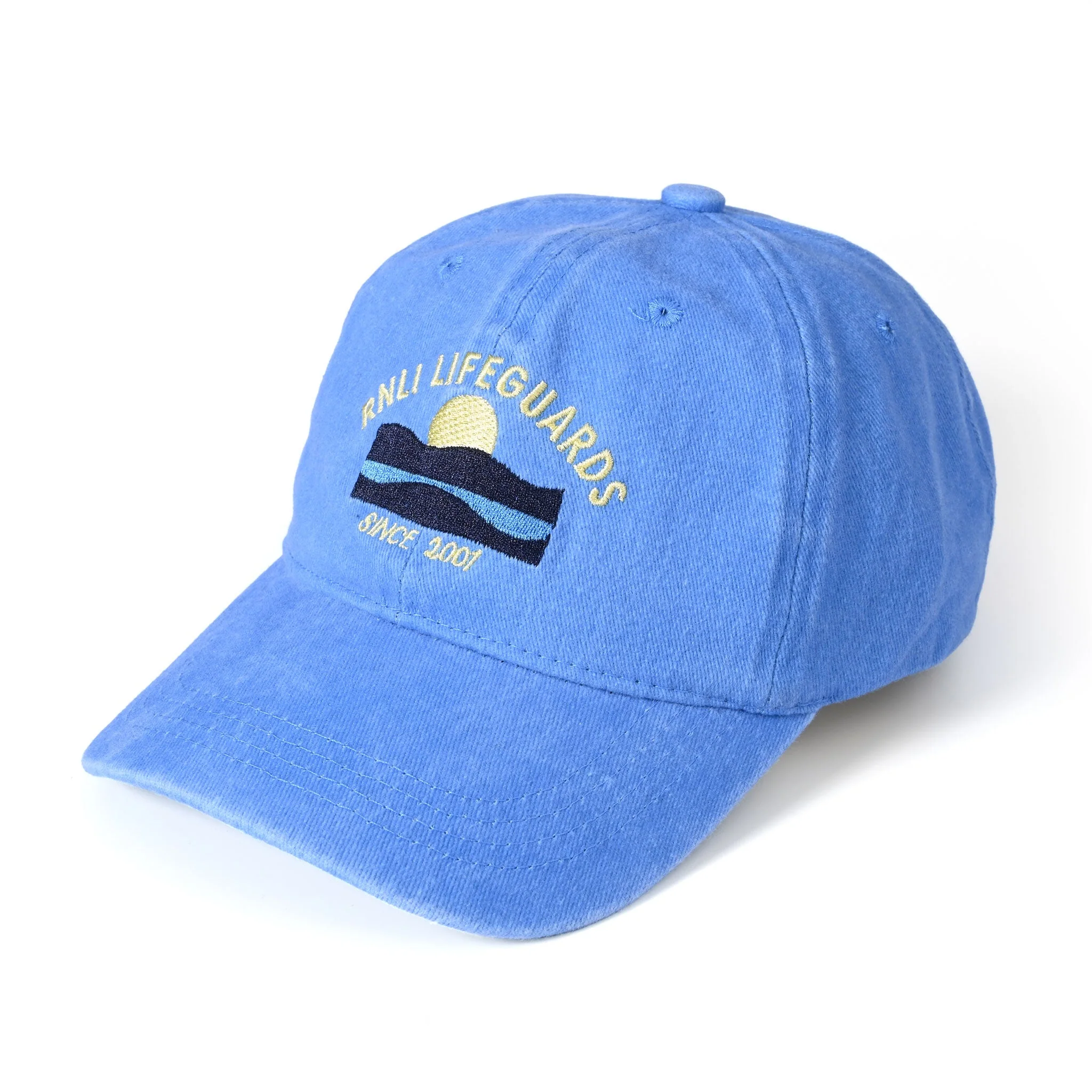 RNLI Lifeguards Embroidered Cap, Washed Blue