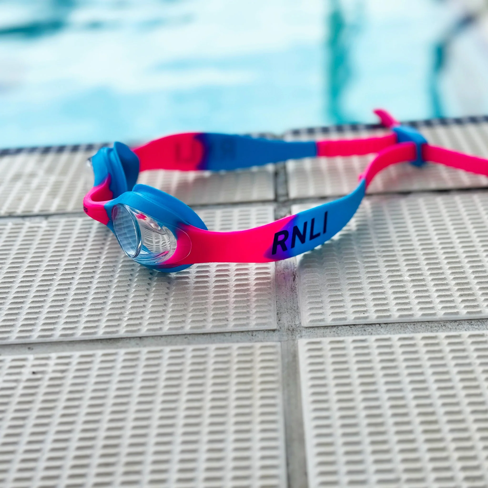 Zoggs + RNLI Kids' Little Cadet Goggles, Pink/Blue - Image 3
